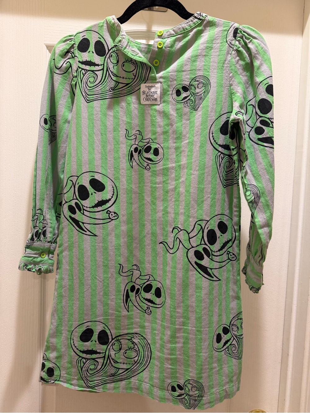 Disney Girls' Jack Skellington Tunic Dress Halloween Fashion